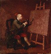 William Hogarth Hogarth Painting the Comic Muse France oil painting artist